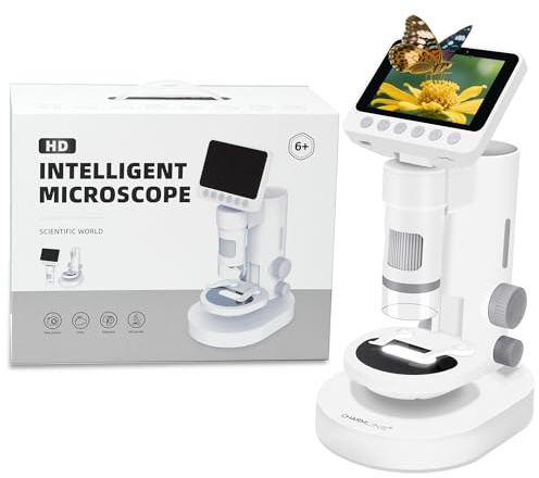 Charmline Multifunktionales Kinder Mikroskop – Wissenschaft spielend erleben, 3-in-1 Digitalmikroskop mit Foto- & Videofunktion, 100X–1000X, inkl. 32GB SD-Karte