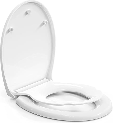Pipishell WC Sitz, Toilettendeckel mit Absenkautomatik, Magnetisch zu befestigenden Toilettensitz für Kinder, einfache Montage Antibakteriell WC Sitz Kinder mit Quick Release Funktion