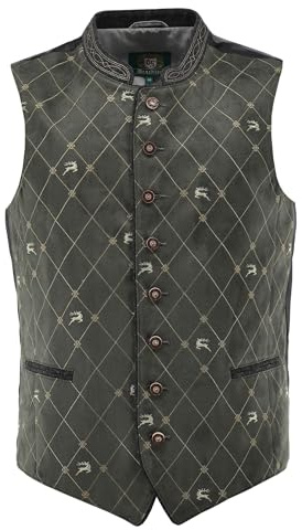 OS Trachten Trachtenweste Slim Fit Skoso