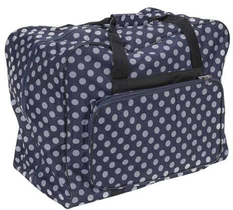 Unbekannt Nähmaschinen Tasche XL (blau/weiß gepunktet)