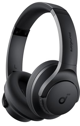 soundcore by Anker Q20i kabelloser Bluetooth Over-Ear-Kopfhörer mit Hybrid Active Noise Cancelling, 40h Spielzeit im ANC-Modus, Hi-Res Audio, tiefer Bass, Personalisierung per App(Schwarz)
