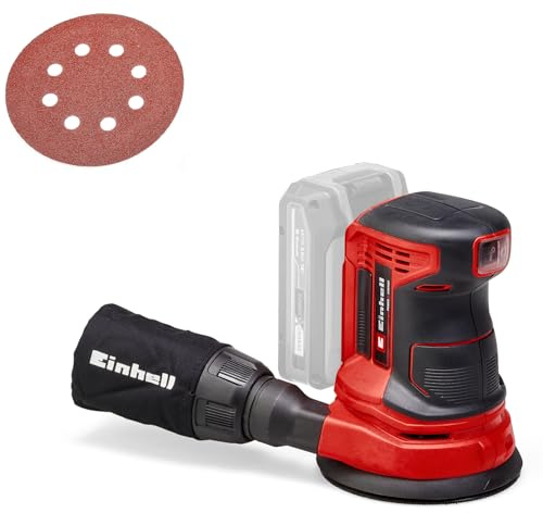 Einhell Akku-Exzenterschleifer TE-RS 18 Li-Solo Power X-Change (Lithium-Ionen, Drehzahl-Elektronik, Mikro-Kletthaftung, inkl. 1x Schleifpapier P80, ohne Akku und Ladegerät)