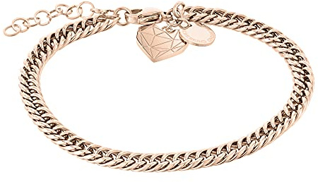LIEBESKIND Armband Broken Heart Edelstahl IP Roségold