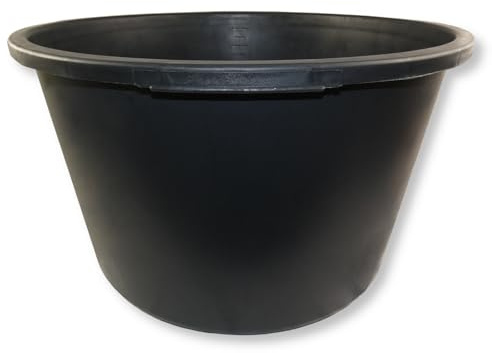 Mörtelkübel DEWEPRO® - Mörteleimer - Mörtelwanne - Baueimer - Mörtelkasten für Garten und Baustelle, rund 90 Liter