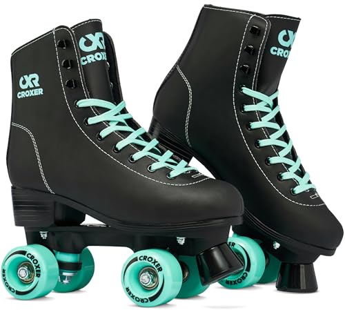 Croxer Rollschuhe Roller Skates Alessa (Black/Mint, 42(27,5cm))