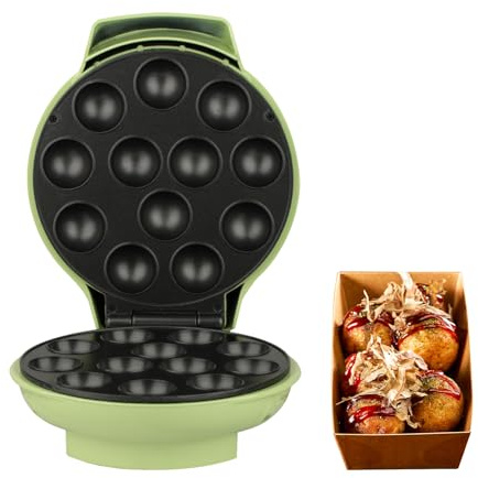 Cake Pop Maker mit Antihaftbeschichteten Platten, Cupcake Maker für Kinder, Backt Schnell 12 Süße oder herzhafte Pops, Perfekt für Geburtstagsleckereien und Partysnacks, 1200 W