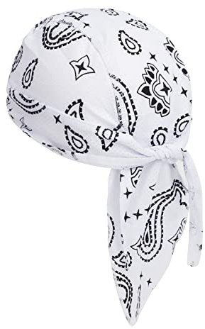 Kopftuch für Herren Damen Atmungsaktive Fahrradmütze Schnelltrocknend Bandana Cap Piratenmütze Bikertuch für Motorrad Radsport Hip Hop