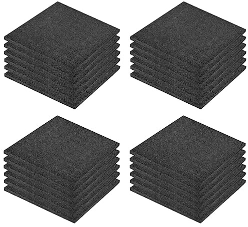 vidaXL 24x Fallschutzmatte Gummi 50x50x3cm Schwarz Matte Gummimatte Spielplatz
