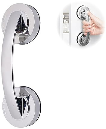Haltegriff für Senioren - Rutschfester Duschgriff, Silber