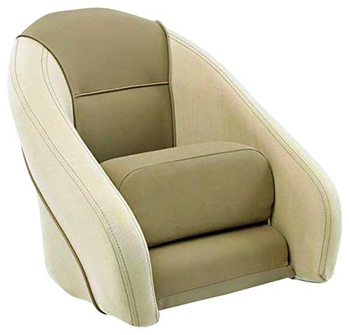 Saarwebstore Steuerstuhl Modell Romeo Flip-Up Bootssitz zweifarbig Creme/Beige