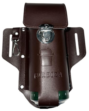 BNREOZA 1 Stück Gürtel Bierhalter, Leder Bierflaschenhalter, tragbarer Bierhalter, Biergürtel als kreatives Geschenk für Männer, leicht zu tragen, freie Hände