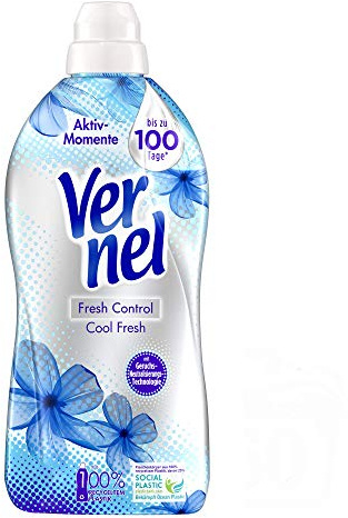 Vernel Fresh Control Cool Fresh, Weichspüler gegen schlechte Gerüche, 360 (6 x 60) Waschladungen