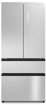 CREATE / FRIDGE STUDIO FRENCH DOOR PRO 509 / Kühlschrank im French-Door-Stil 509L Edelstahl / 83,3 x 63,5x 191,2cm / No Frost, Urlaubsmodus, antibakteriell, Touch-Elektronik, 160W