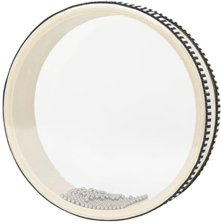 Meereshandtrommel – doppelseitiges Klanginstrument, entspannendes | Percussion aus Naturholz, authentisches Design mit polierter Hartschale | ideal für Meditation, Entspannung, Schule, Musik, T