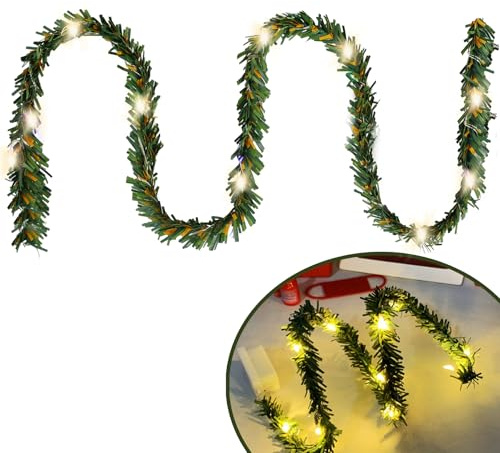 Puppenhaus Mini LED Lichterkette 0.4m,Bunte Weihnachten Beleuchtet,Wichtelzubehör,Wichtelhaus Weihnachtsdeko,Miniatur Lichterkette Wichtel,Puppenhaus Möbel Leuchte