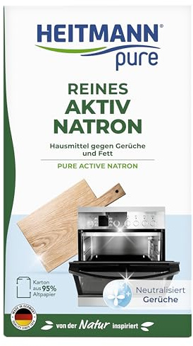HEITMANN pure Reines Aktiv-Natron 450 g | Allzweckreiniger gegen Fett, Gerüche & Flecken im ganzen Haus | Vielseitiges Reinigungsmittel für Haushalt, Küche & Wäsche