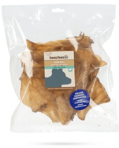Beeztees Lammohren, Hundesnack, Vorteilspack, 125 Gramm
