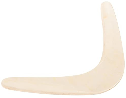 jojofuny Holz Bumerang für Kinder ab 8 und Erwachsene Klassische V-Form Boomerang Großer Wurfpfeil für Outdoor Rasen Park Strand Traditionelles Holzspielzeug