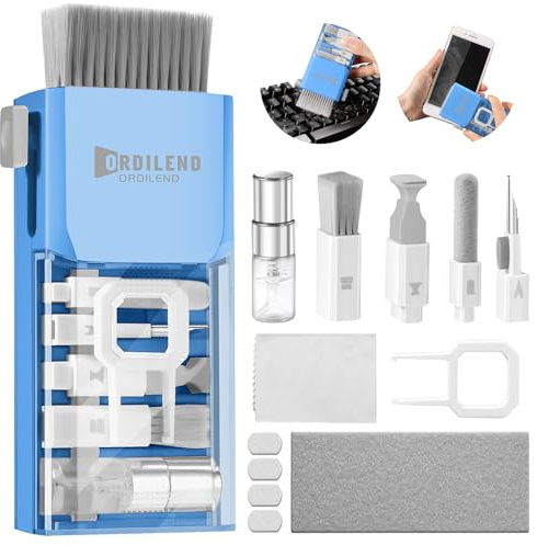 Ordilend Tastatur Reinigungsset Laptop Reinigungsset for MacBook Handy | Tastaturreiniger mit Bürste Keyboard Cleaner for PC, Computer, Einfach zu Bedienen und zu Tragen mit Patent, Gaming Zubehör