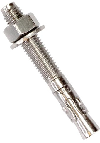 PRIOstahl® Ankerbolzen aus rostfreiem Edelstahl V2A Ankerschraube Schwerlastanker Bolzendübel (M12 x 110 mm, 25 Stück)