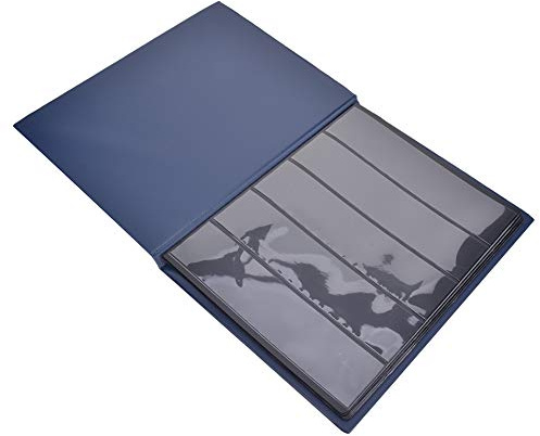 Briefmarkenalbum mit 10 Seiten, Philatelie-Sammelalbum, Briefmarkenalbumhalter, Säurefreie Archivalben (Blau)