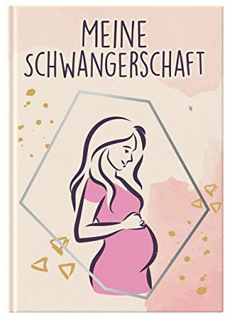 Schwangerschaftstagebuch - Tagebuch für die Schwangerschaft zum selber eintragen I Geschenk für Schwangere - Blond