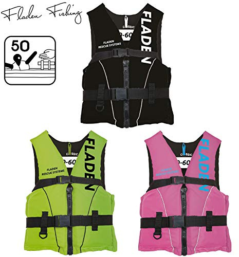 Mega Fishing Schwimmweste / Schwimmhilfe 50N - Kinder & Erwachsene Gr. S - XL (S - 30-50 kg, Pink)