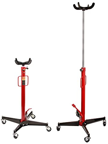 otgerlensker products Getriebeheber 500KG Motorheber hydraulik | Arbeitshöhe: 112cm - 188cm | stufenlos regulierbar | 4 kugelgelagerte Lenkrollen | Spannweite 33cm | hydraulisch