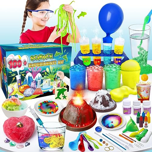 UNGLINGA 100+ Experimente Wissenschaft Kit für Kinder | Chemielabor, Steine Mineralien Ausgrabungsset, Vulkan, Großartiges interaktives und Lernspielzeug
