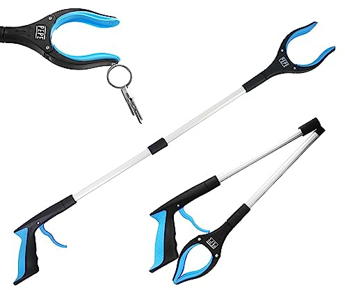 PEPE Mobility Greifzange für Senioren Faltbar 83 cm, Greifer zum Aufheben mit Magnet, 360 Grad drehbarer Greifarm, Müllzange klappbar, Greifhilfe für Garten und Haushalt