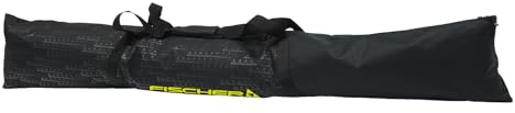 Fischer Skitasche 175 cm für 1 Paar Ski + Stöcke Skicase Eco Alpine – robuste Skihülle I wasserfeste Skitasche mit Griff I Faltbarer Skisack für Transport & Lagerung