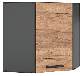 Vicco Eckhängeschrank R-Line, Goldkraft Eiche, 57 cm, zur freien Kombination innerhalb modularer Küchensysteme