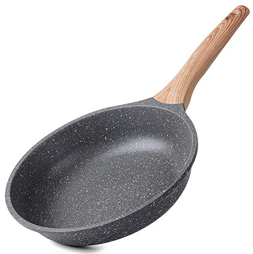 ZUOFENG Antihaft Pfanne Bratpfanne Beschichtet 24cm, Granit Pfannen Nonstick Frying Pan, Beschichtete Pfanne Für Gasherd Induktion