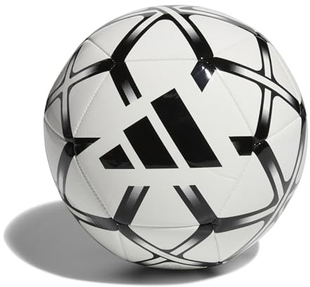 adidas Unisex Starlancer Club Ball Recreation Ball, White/Black, 4