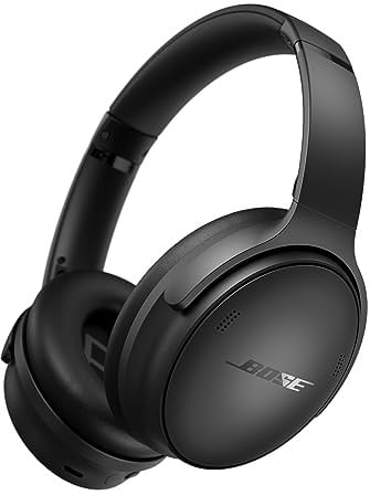 Bose QuietComfort SC Kabellose Kopfhörer mit Mikrofon und Noise-Cancelling, Bluetooth Over-Ear-Kopfhörer mit Noise-Cancelling, bis 24 Stunden Akkulaufzeit, mit Soft Case, Schwarz