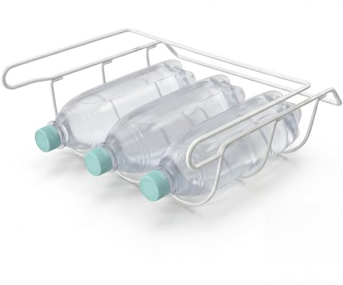 ersatzteilshop basics Flaschenhalter Flaschenablage zum Einhängen Flaschenregal für Kühlschrank Bottle Rack 330x315x120 mm universal weiß