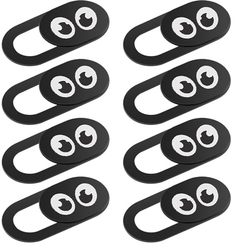 AOZUO 8 Stück Webcam Abdeckung,Laptop Kamera Abdeckung Laptop,Dünne Web Kamera Slider Abdeckung Cover Zubehör für Computer Smartphone PC Handyzubehör -Schutz Ihrer Schützt Privatsphäre Online Tablet