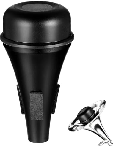 Supvox Posaunendämpfer 5.31X2.36In Aus Robustem Kunststoff Stahl Leichter Trompetendämpfer Für Üben Bühne Und Blechblasinstrumente Zubehör