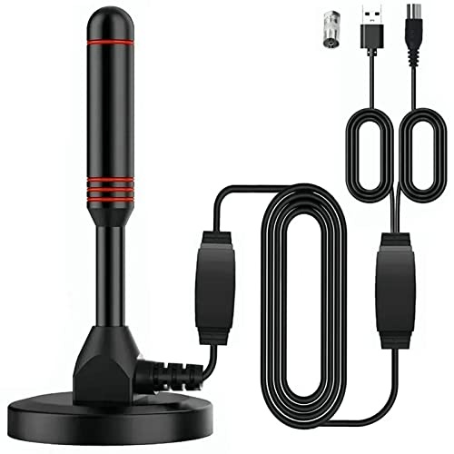 Digitale TV-Antenne, 4K 1080P HDTV-Innenantenne mit Magnetfuß, 16,4 Fuß, für Zuhause und Unterwegs