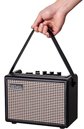 Coolmusic Gitarrenverstärker 15G – Tragbarer Bluetooth-Verstärker mit 2 Verwendungsmöglichkeiten für elektrische und akustische Gitarren
