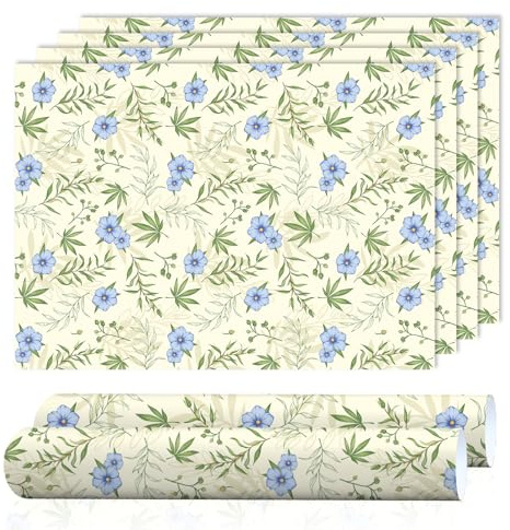 SCENTORINI Schrankpapier Leinen Duft für Schubladen, Duftendes Schrankpapie, Perfekt für Kommodenregal, Schubladen, Kleiderschrank, Schrankduft, 6 Blatt