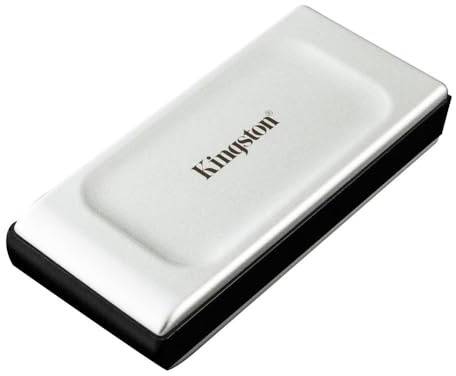 Kingston XS2000 500GB External SSD USB 3.2 Gen 2 Portables Laufwerk Silber-SXS2000/500G