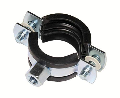 10 Stück Schraubrohrschellen Rohrschelle Stahl verzinkt (40-43 mm / 1 1/4)