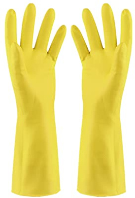 Haushaltshandschuhe, Lange Gummihandschuhe, Reinigungs Handschuhe, Spülhandschuhe, Wiederverwendbare Küche Handschuhe für Garten, Autowäsche, Arbeit