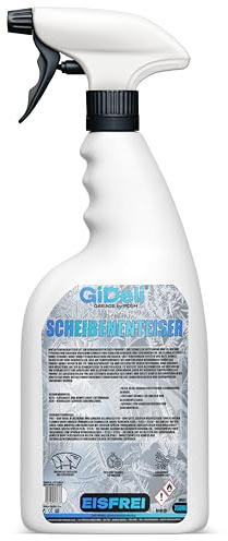 GiDeli Scheibenenteiser Spray 750 ml – Enteiserspray Auto, Frontscheibe | Gebrauchsfertig statt Konzentrat: aufsprühen, kurz einwirken lassen, Eis abziehen – ohne Kratzen und ohne Anmischen.