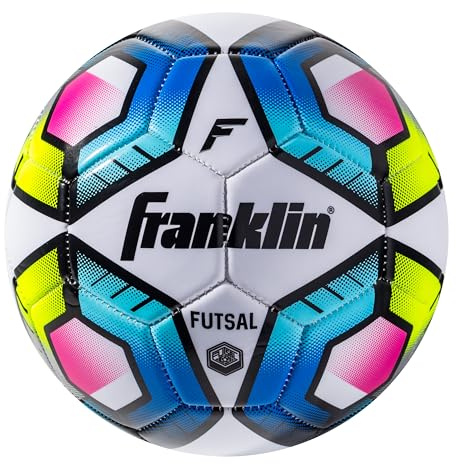 Franklin Sports Futsal-Ball, Futsal- und Indoor-Fußball-Trainingsball mit geringer Sprungkraft, Junior-Größe 58 cm
