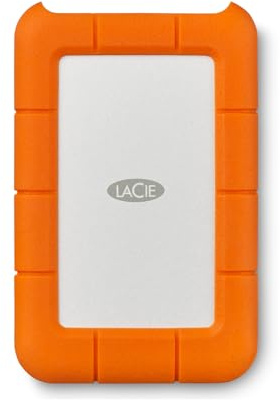 LaCie Rugged Mini 5TB tragbare externe Festplatte, 2.5 Zoll, PC & Mac, inkl. USB-C w/o USB-A Kabel, Data Rescue Service (STJJ5000400)