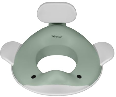 Kindsgut Toilettensitz Wal für Kinder, kindgerechtes Wal Design, in subtilen, modernen Farben, kinderfreundlich, pistazie