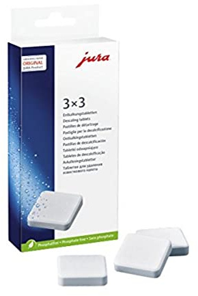 Jura 66281 Entkalkungstablette für 3 Entkalkungsvorgänge, 9 Stück