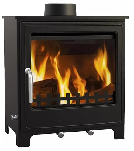 EEK A Kleiner Kaminofen Z08, Externe Zuluft, Holz&Kohle + dauerbrandf. – 8 kW
